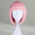 Premium Short Straight Wig with Straight Bangs